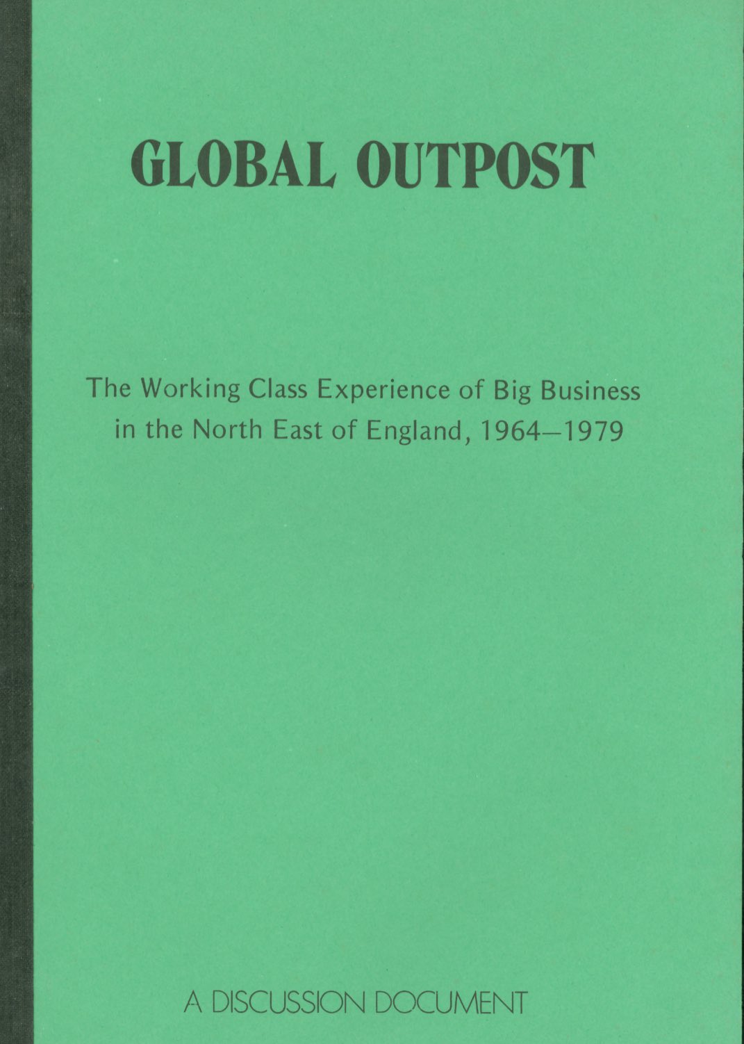 Cover for Global Outpost - discussion document